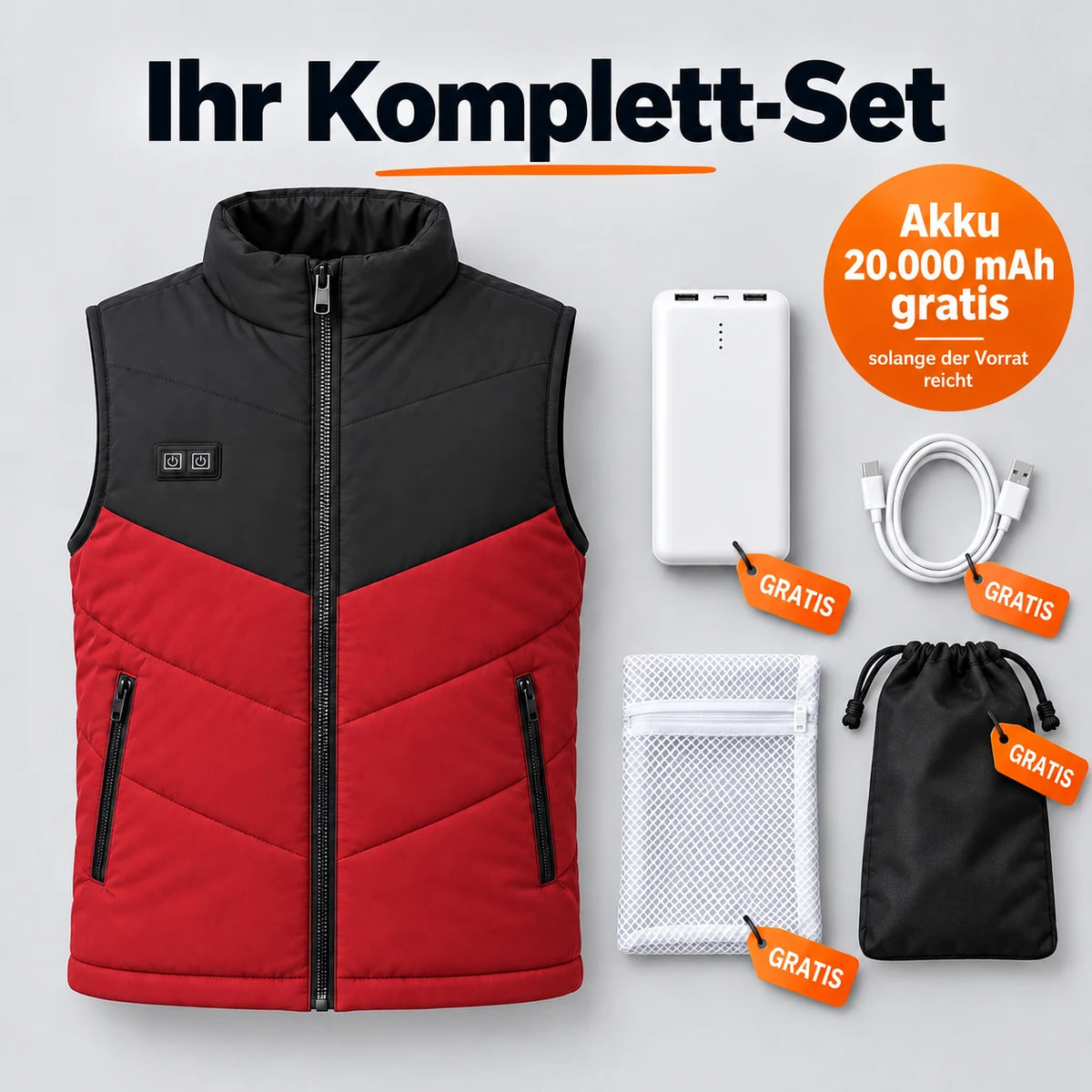 PyreFit Sherpor in Rot – Komplett-Set