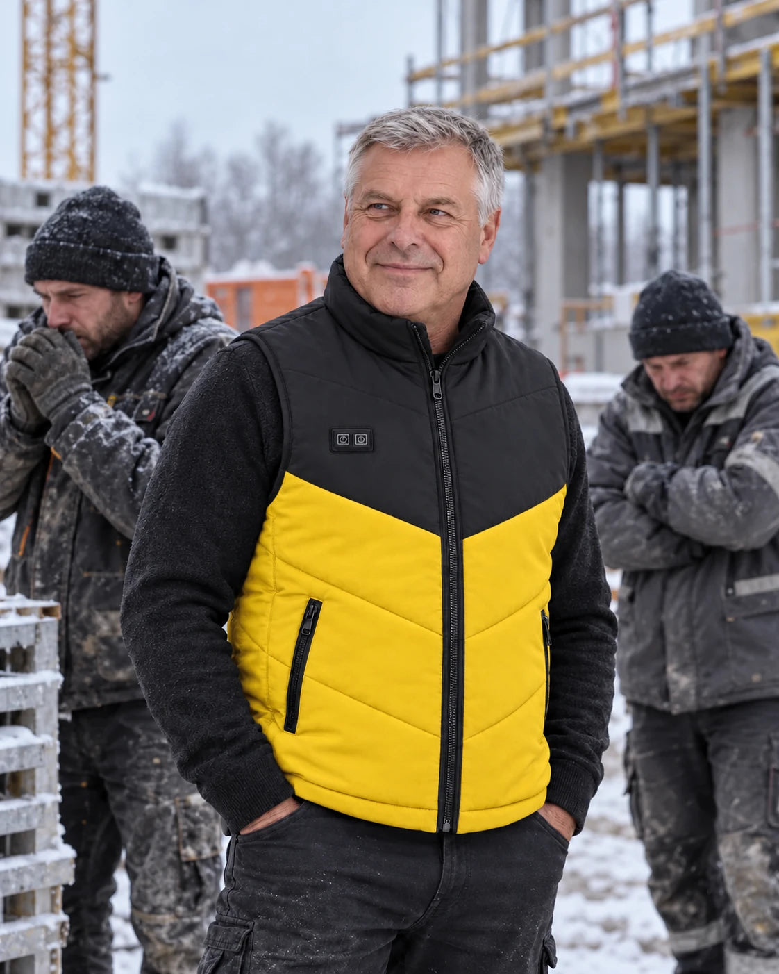 PyreFit Sherpor in Gelb – Winteralltag