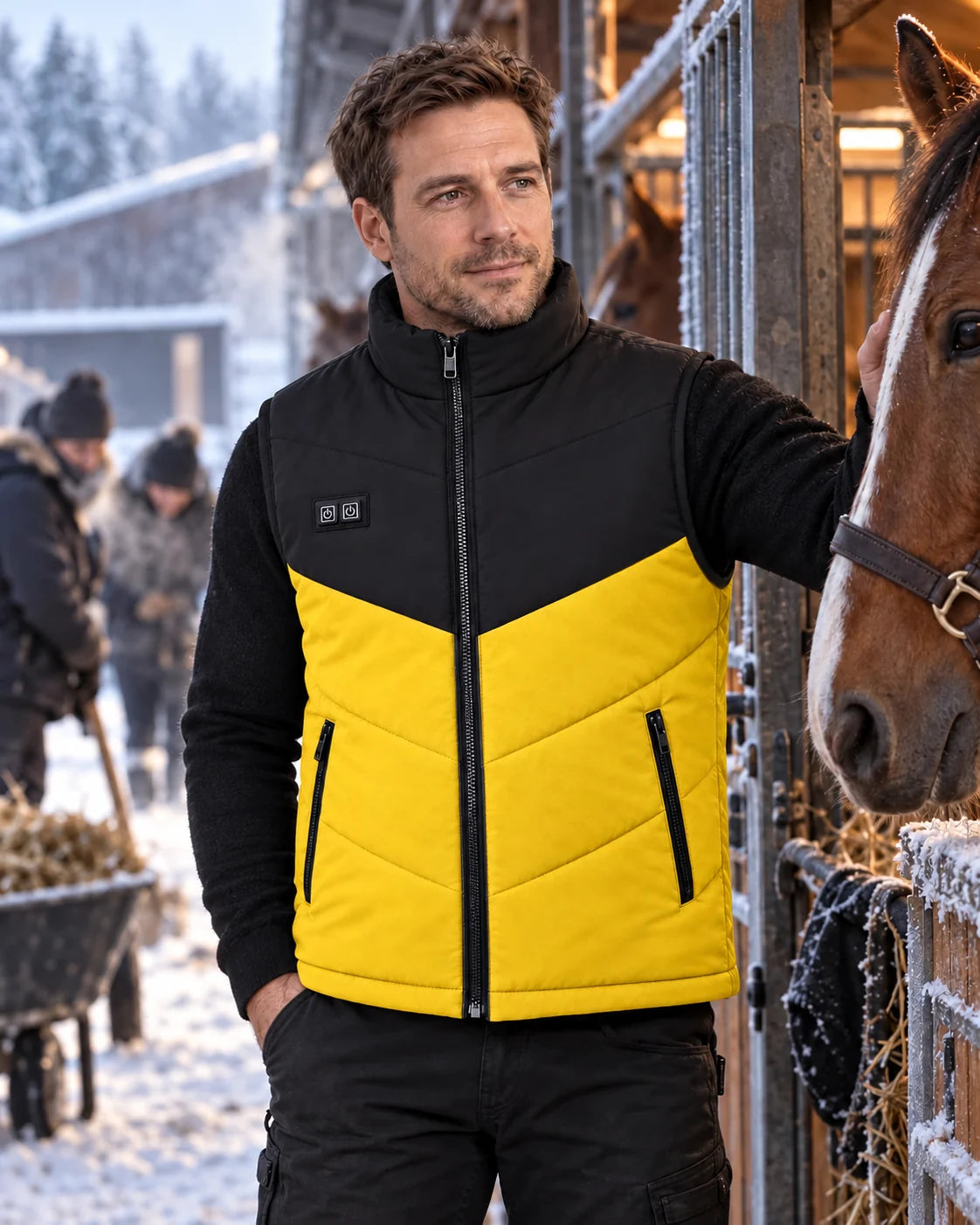 PyreFit Sherpor in Gelb – Winteralltag