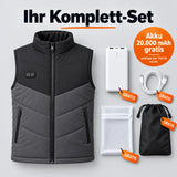 Komplett-Set: Sherpor, 20.000-mAh-Akku, Ladekabel, Wäschenetz und Tasche