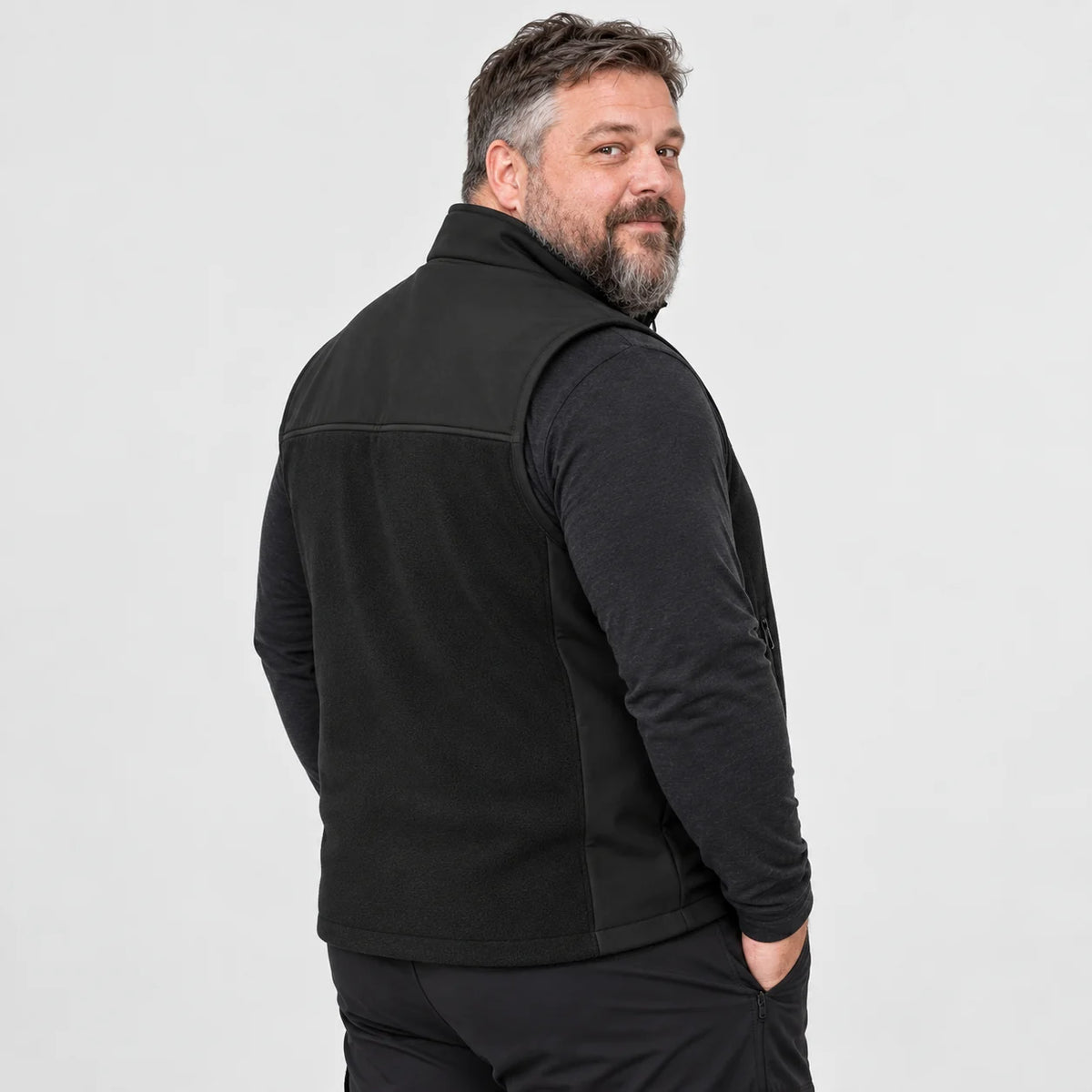 Beheizbare Unisex-Weste mit verstellbarer Weite PyreFit Tarnor, Rückansicht
