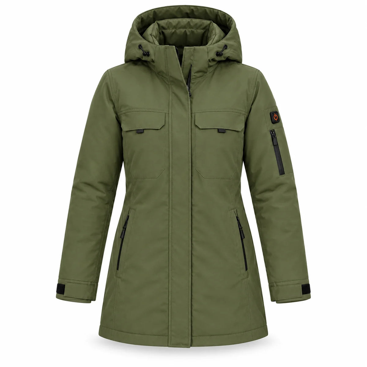 Beheizbarer Damenparka PyreFit Terrano, Produktansicht ohne Model