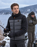 Beheizbare Unisex-Weste PyreFit Trailon im Winteralltag: Beim Angeln