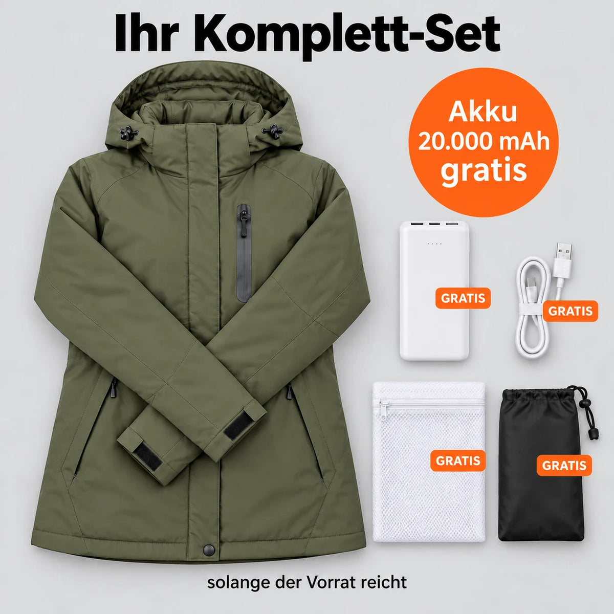 PyreFit Traverso in Khaki – Komplett-Set
