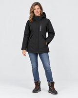 Beheizbarer Damenparka PyreFit Traverso, Ganzkörperansicht