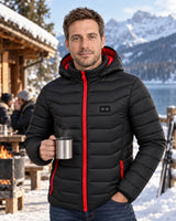 Beheizbare Herren-Steppjacke PyreFit Travina im Winteralltag: Am Wochenende