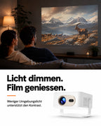 Mini Beamer – Licht dimmen. Film geniessen.