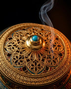Räucherstäbchenhalter in Lotusform – geschlossenes Gefäss für Stäbchen, Kegel und Spiralen – Produktbild 5