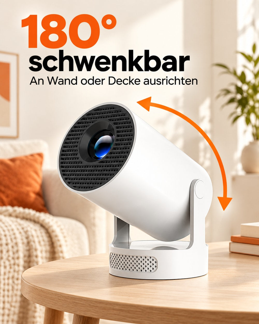Mini-Beamer – Schwenkbarer Standfuss