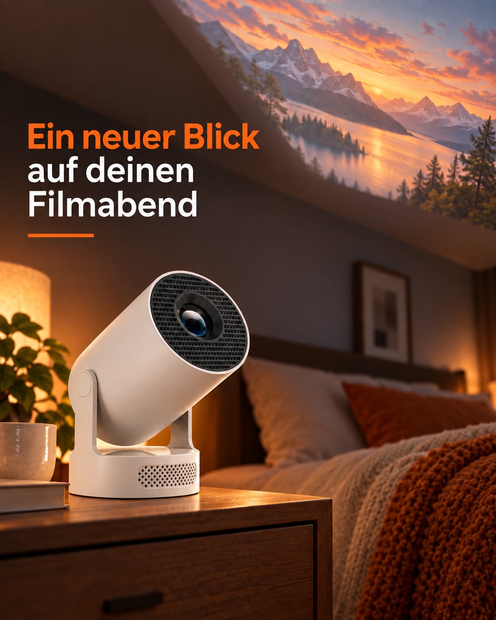 Mini-Beamer – Projektion an die Decke
