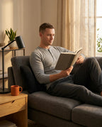 Lendenkissen mit Sherpa-Bezug – Rückenstütze für Büro, Sofa und Bett – Produktbild 3