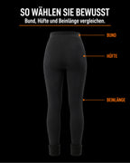 Schwarze Fleece-Leggings mit Revers – SO WÄHLEN SIE BEWUSST