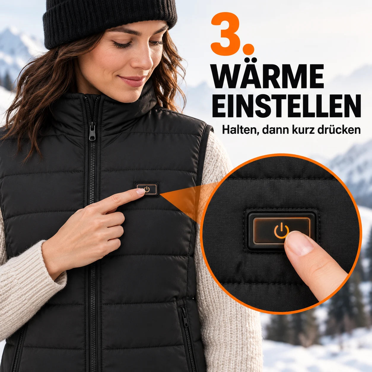 PyreFit Pivotan – Beheizbare Unisex-Steppweste