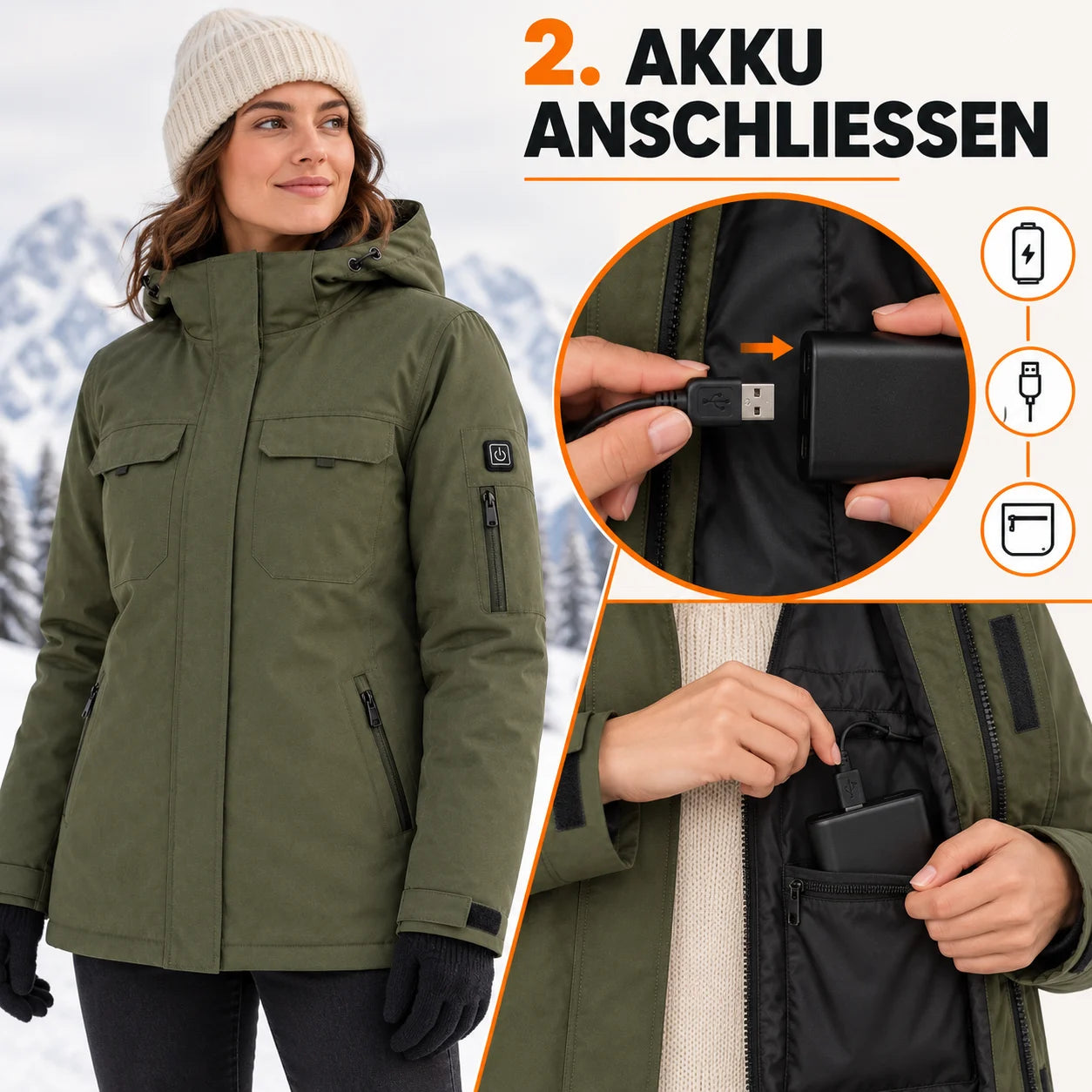 PyreFit Terrano – Beheizbarer Damenparka