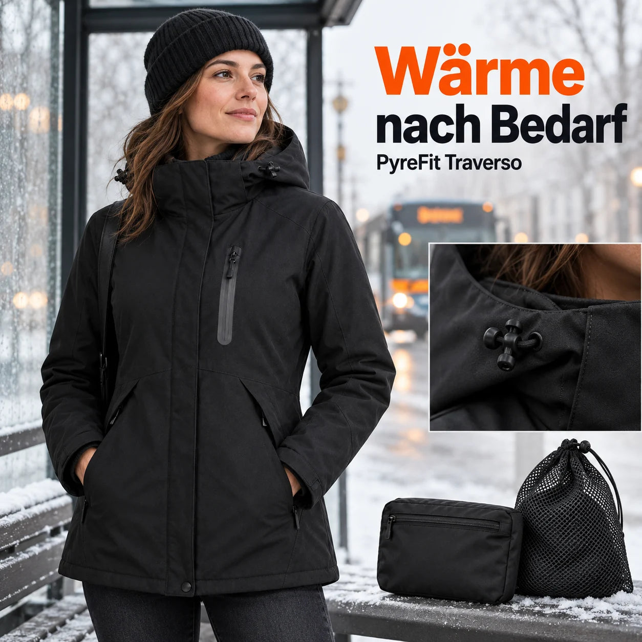 PyreFit Traverso – Beheizbarer Damenparka