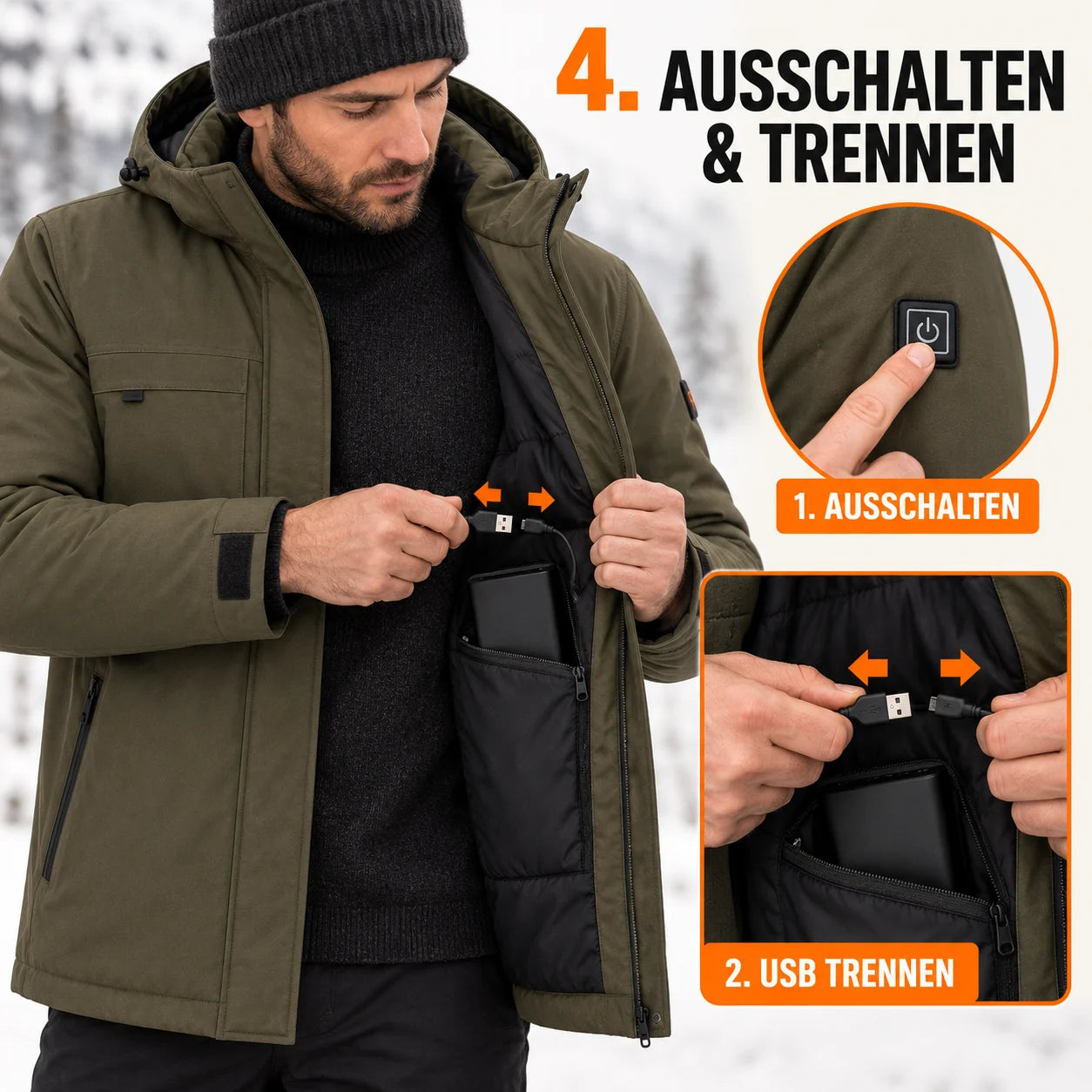PyreFit Regaro – Beheizbarer Herrenparka