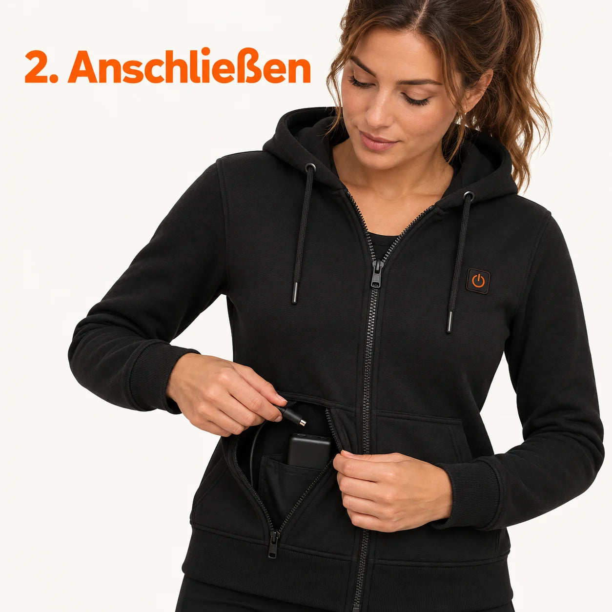 PyreFit Cosaro – Beheizbare Damenjacke aus Sweatstoff