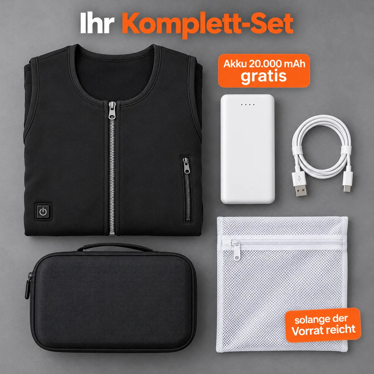 PyreFit Duvaro – Dünne beheizbare Unisex-Weste
