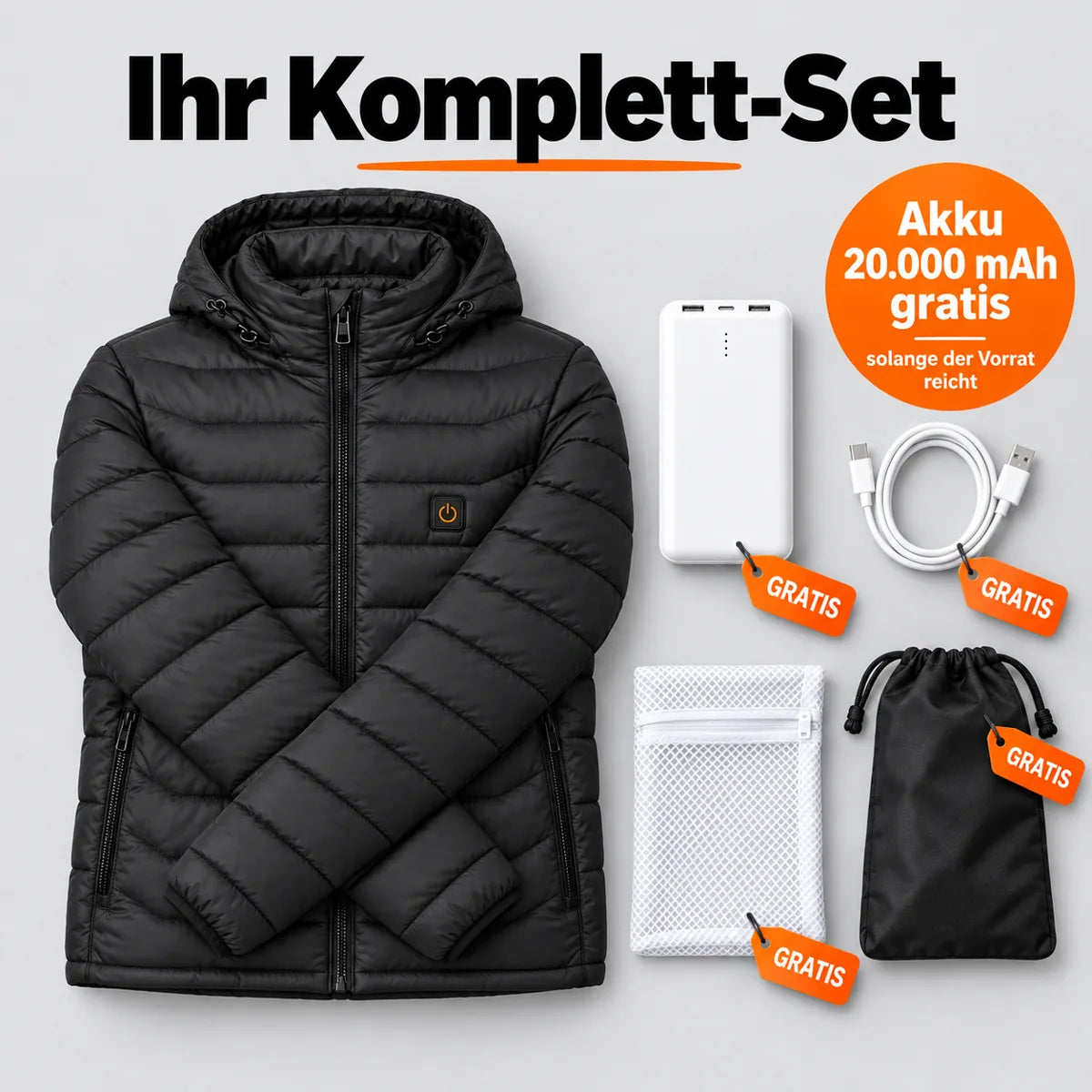 PyreFit Rangor – Beheizbare Herren-Steppjacke