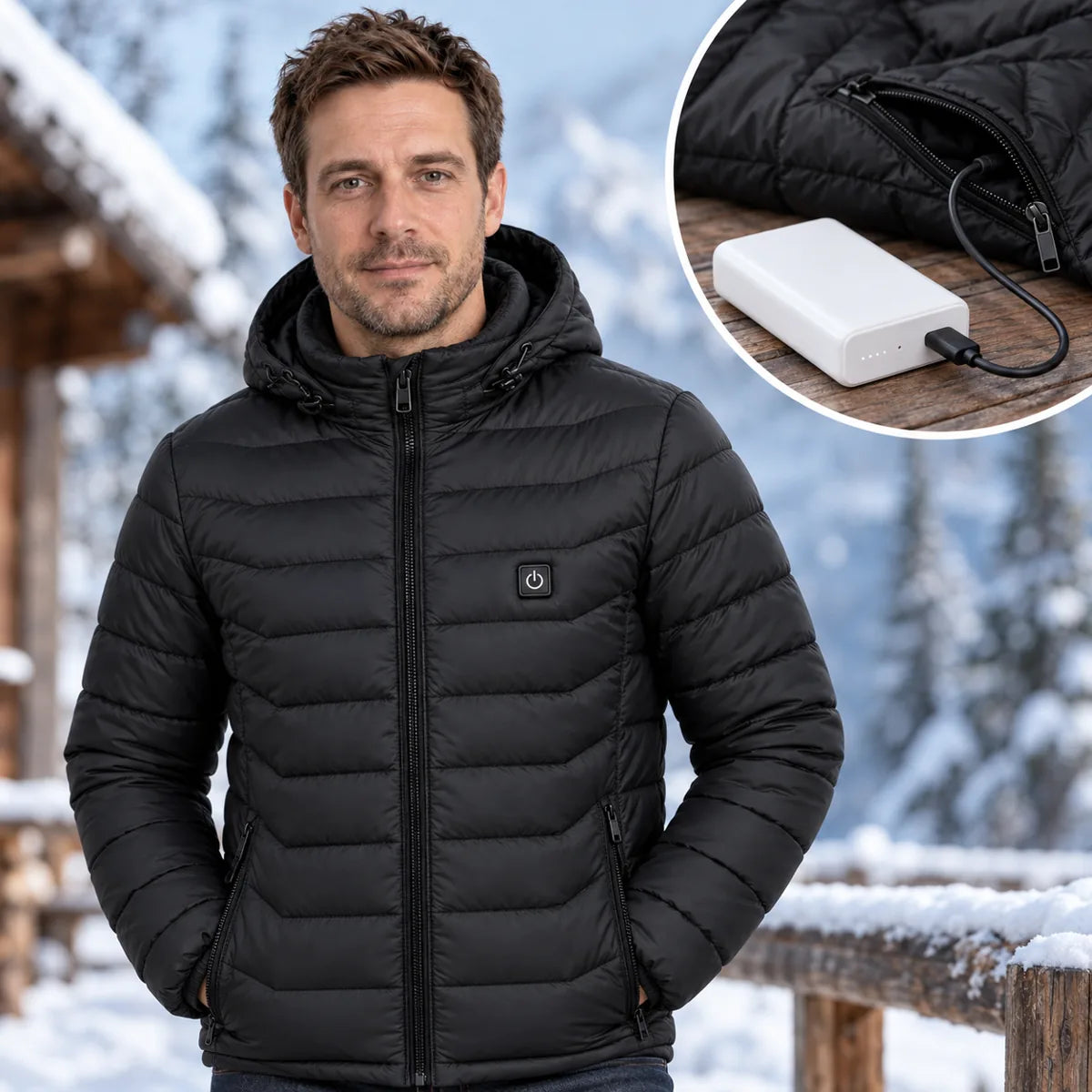 PyreFit Rangor – Beheizbare Herren-Steppjacke