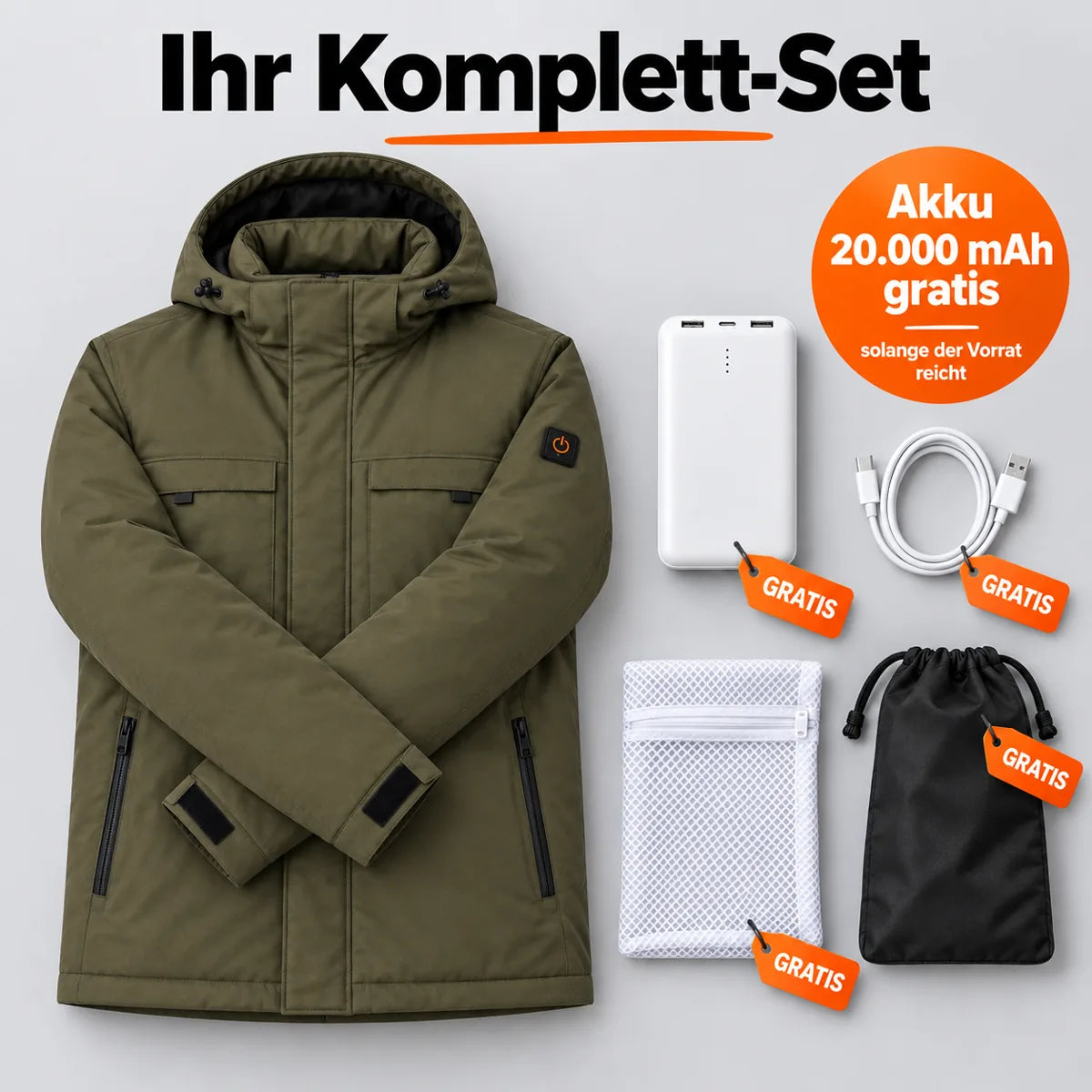 PyreFit Regaro – Beheizbarer Herrenparka
