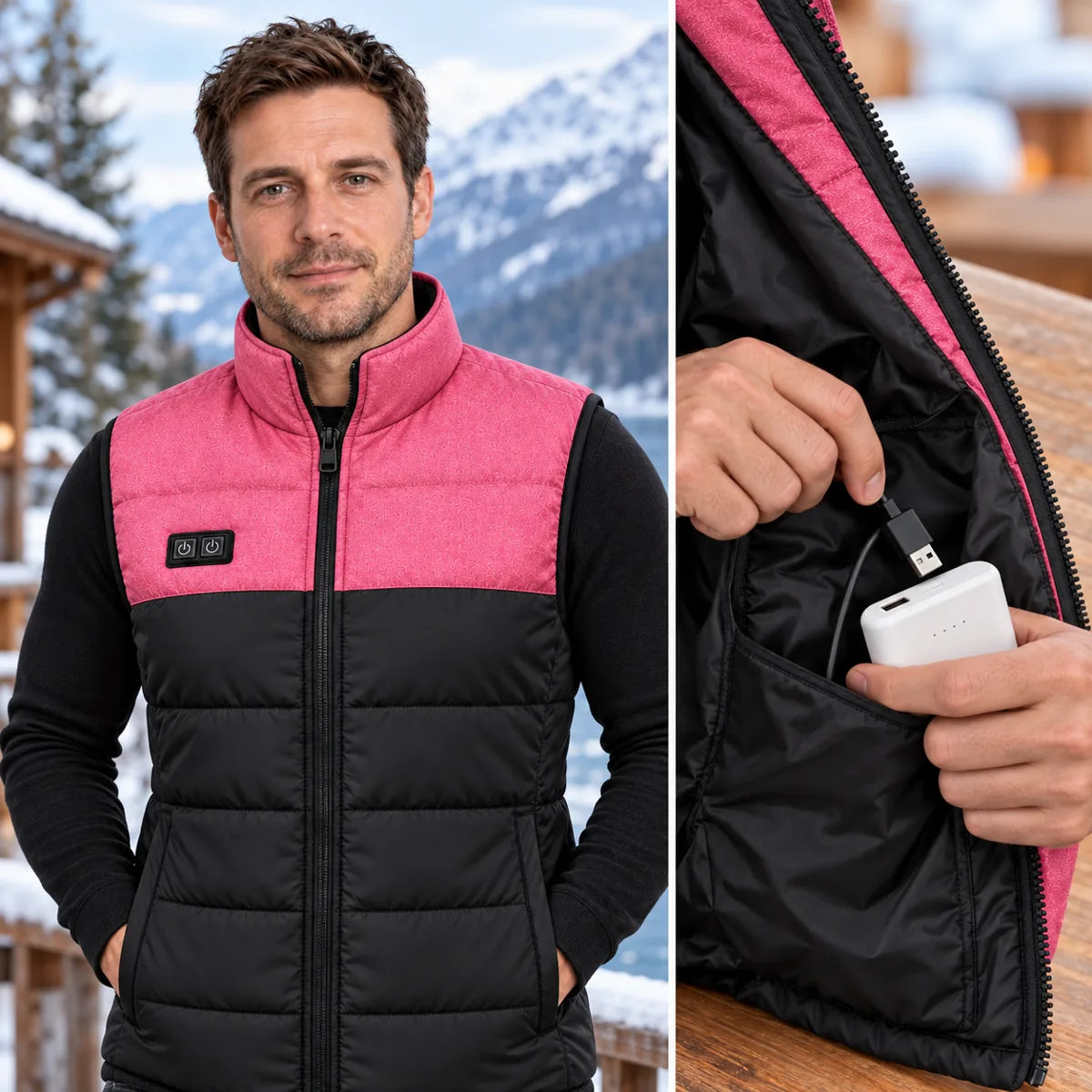 PyreFit Rundor – Beheizbare Unisex-Steppweste